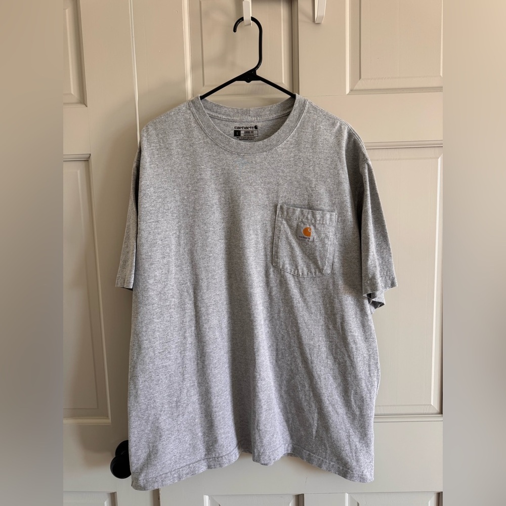 Carhartt loose fit gray tee L